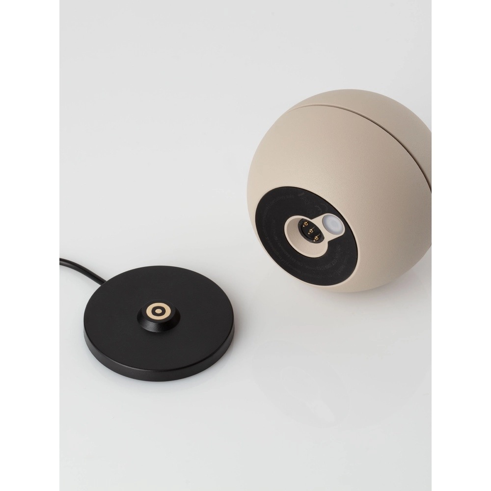 Tischlampe Puk wiederaufladbar sand braun Lyora 5212017478559