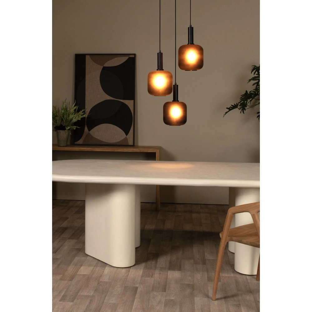 Schwarze Pendellampe Eloise 3-Leicht-Patrone Lucide 5411212452467