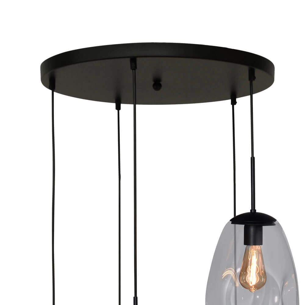 Vide-Hängelampe Lava 5x Klarglas Ø 22,5cm Masterlight 8718121286501