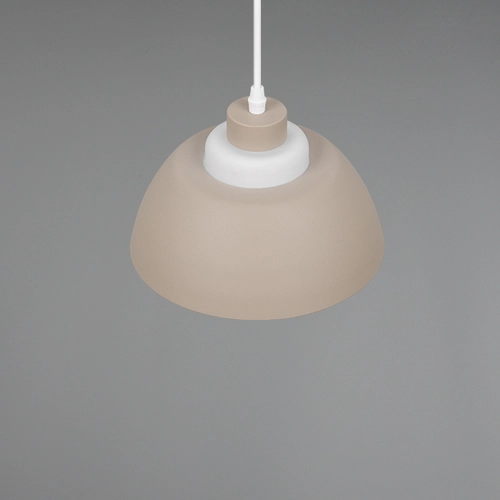 Design-Pendellampe Tilos sandbraun Ø 23 cm Trio 4017807690088