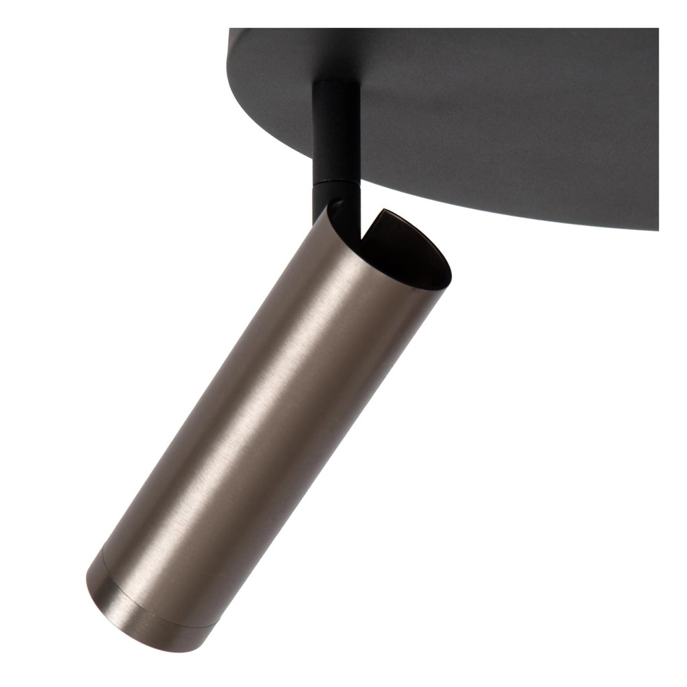 Elegante Deckenlampe Grado 3-hell metallischgrau Lucide 5411212221735