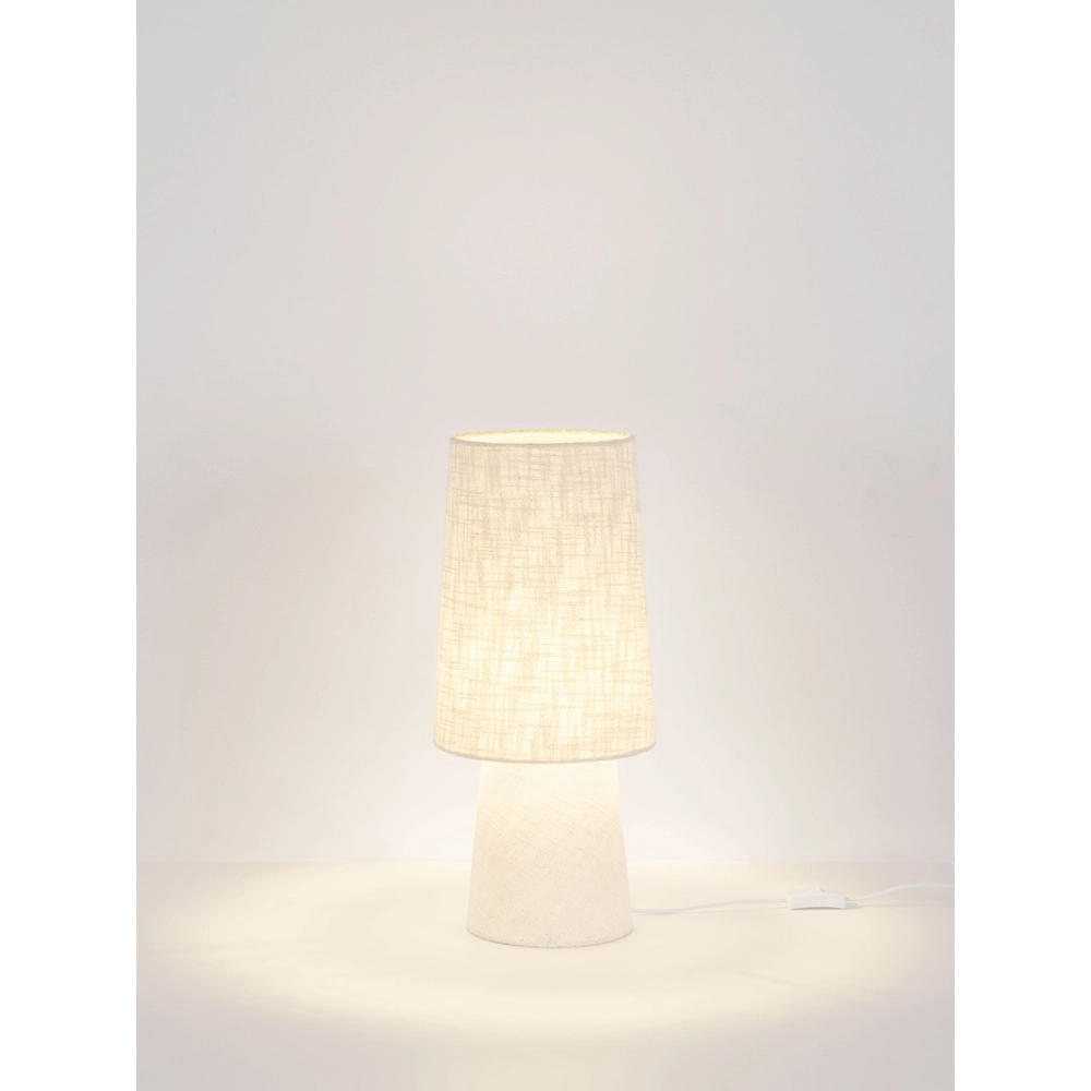 Japandi-Tischlampe Nebia Beige Lyora 5212017493996