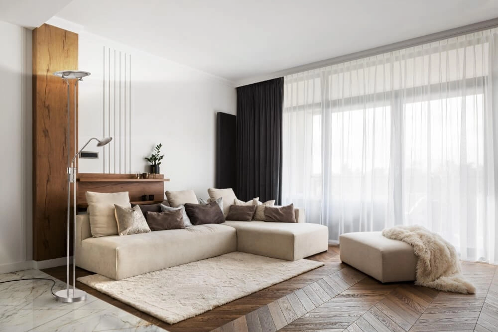 Stehleuchte aus Nickel Tallri dimmbar Fischer & Honsel 4003694404907