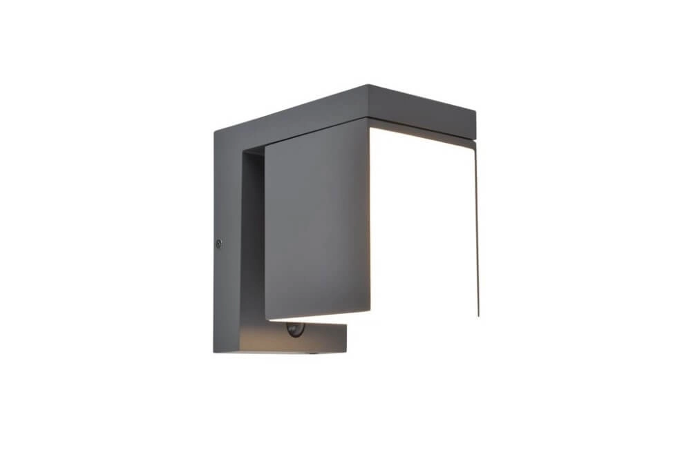 Solar wall lamp Prima anthracite Lutec 6939412015644