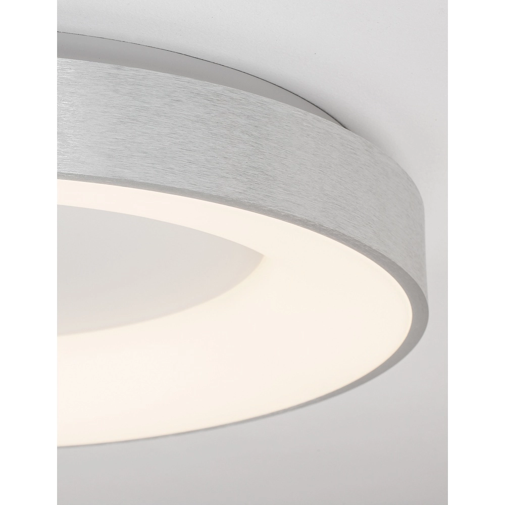 Deckenlampe Rando Thin silbergrau Ø 60cm Lyora 5212017420138
