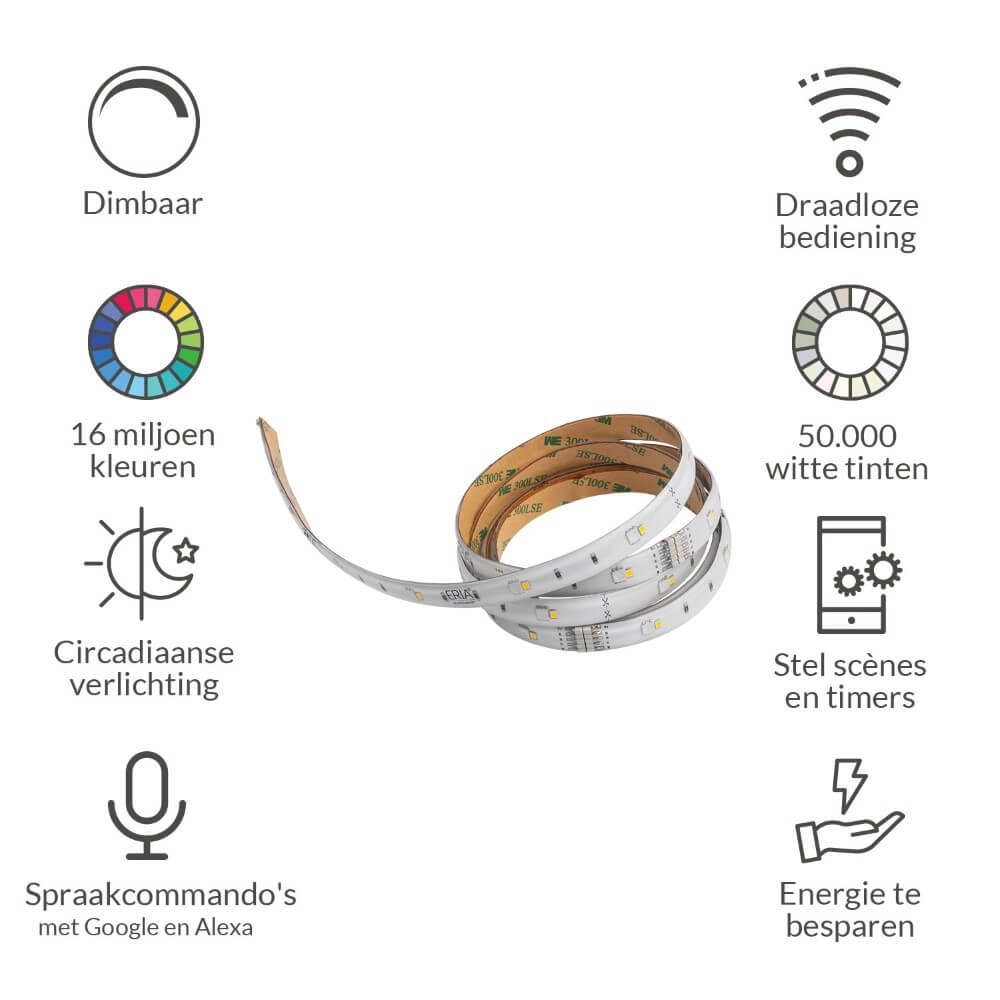 Led strip - extension - 3 meter - RGB AduroSmart 852263008534