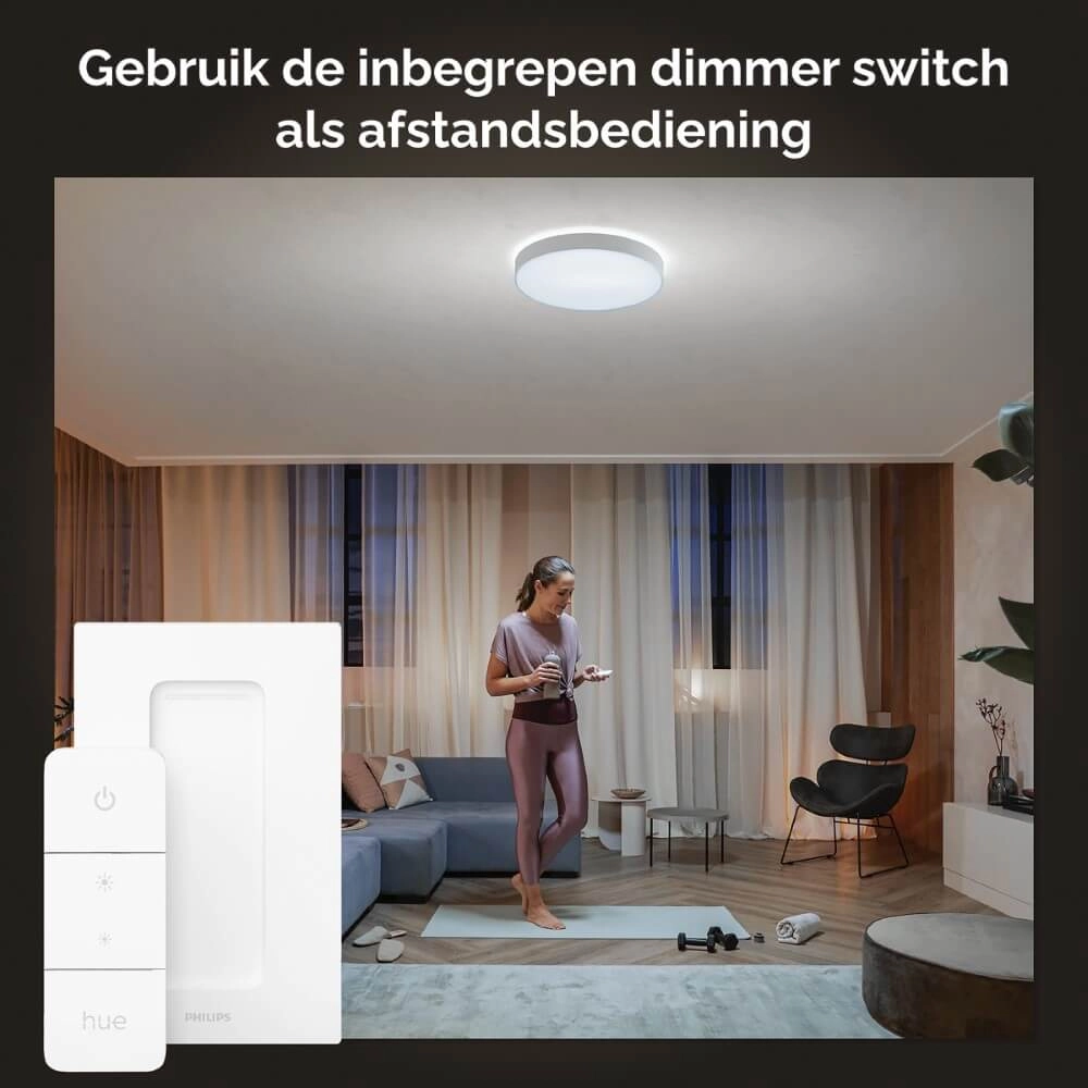 Deckenleuchte Hue Enrave XL - White Ambiance Ø 55,1cm weiß Philips 8718696176474