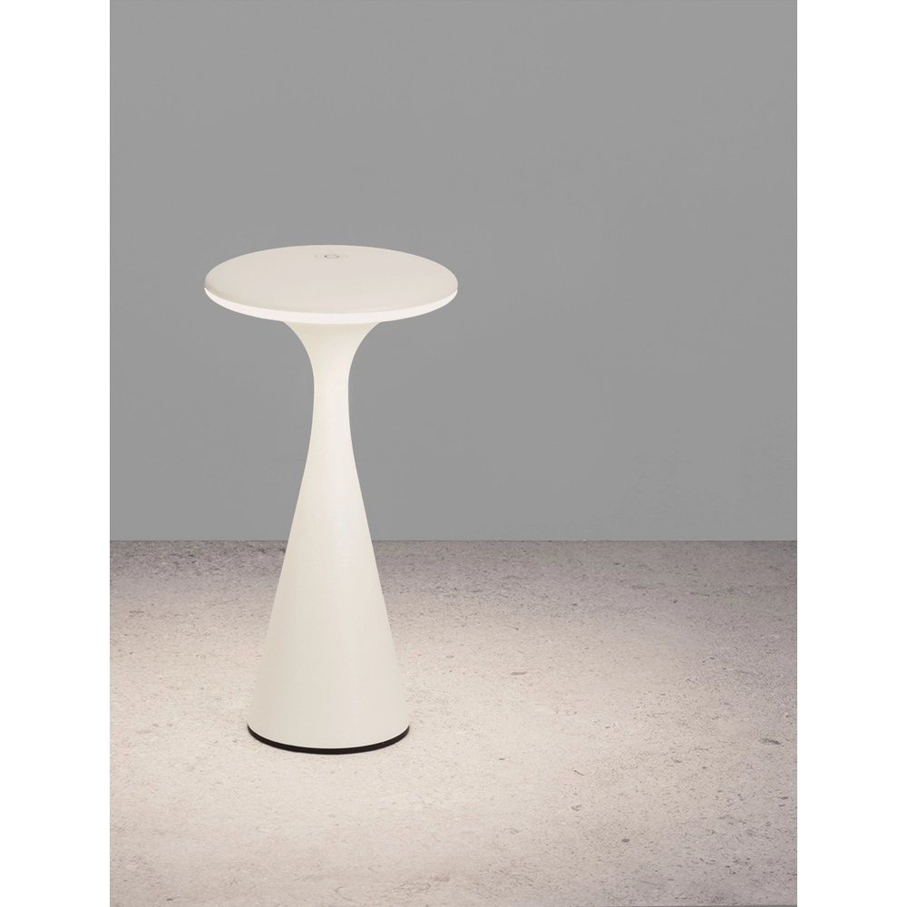 Design-Tischleuchte Grigio weiß