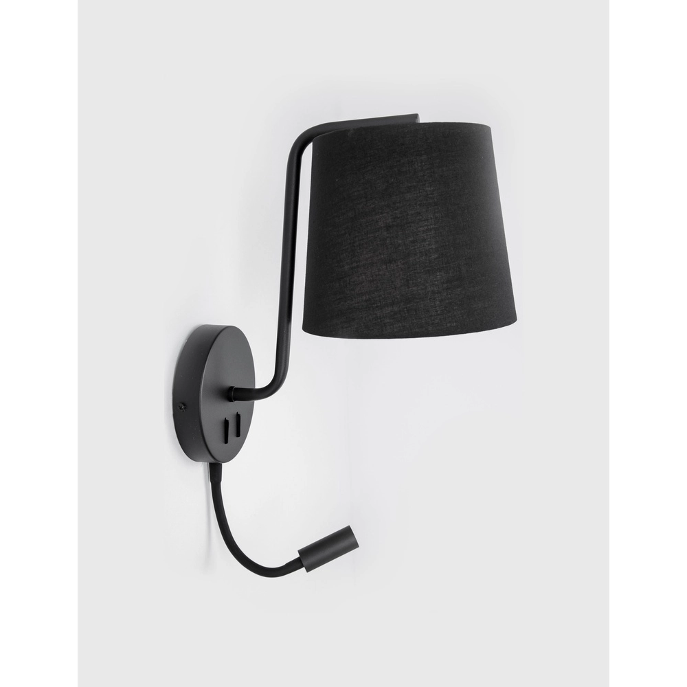 Nachttischlampe Sage schwarz Lyora 5212017424051