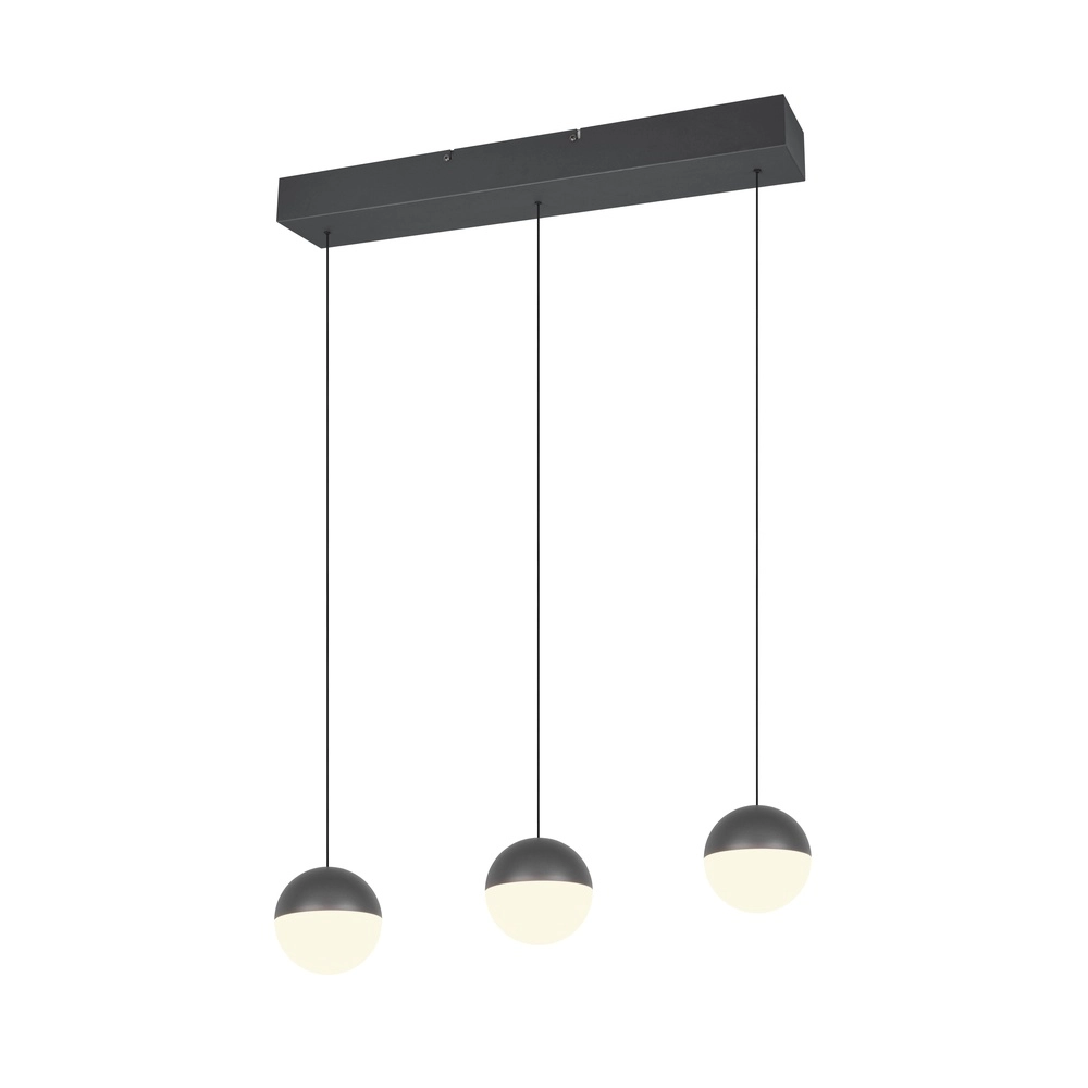 3-Licht Pendellampe Senta Anthrazit Trio 4017807697858
