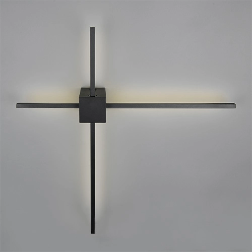 Moderne Wandlampe Cassino Schwarz 67,5 cm Trio 4017807683202
