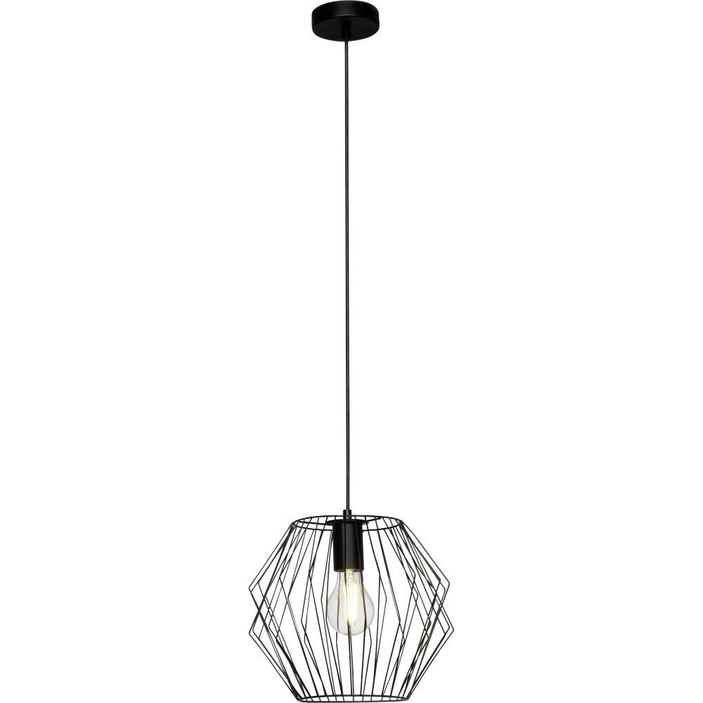 Schwarze Hängelampe Noris Ø 28cm Brilliant 4004353289859