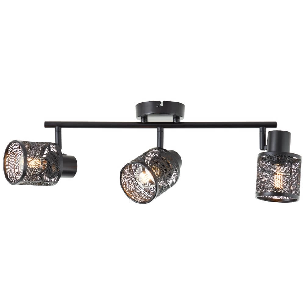 Schwarze Deckenlampe Bano 3-flammig Brilliant 4004353413483