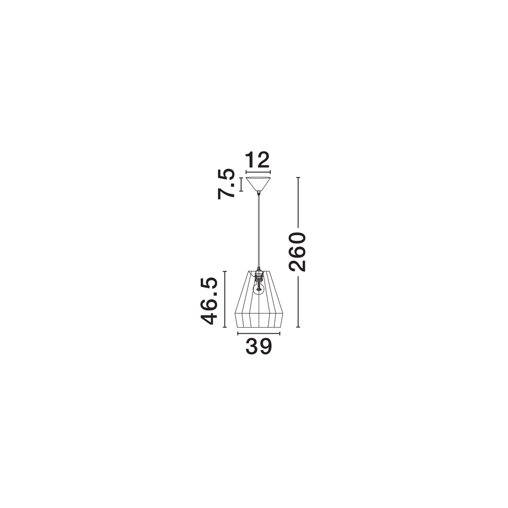 Pendelleuchte Dena Ø 39cm braun mit grün Lyora 5212017477309