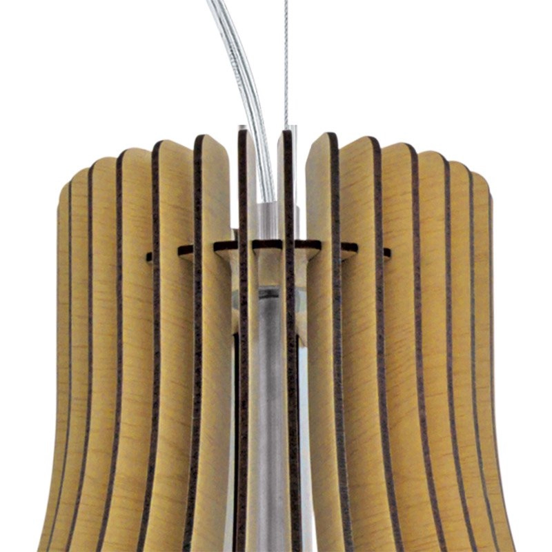 Pendelleuchte Tindori 50 cm hellbraunes holz Eglo 9002759962142