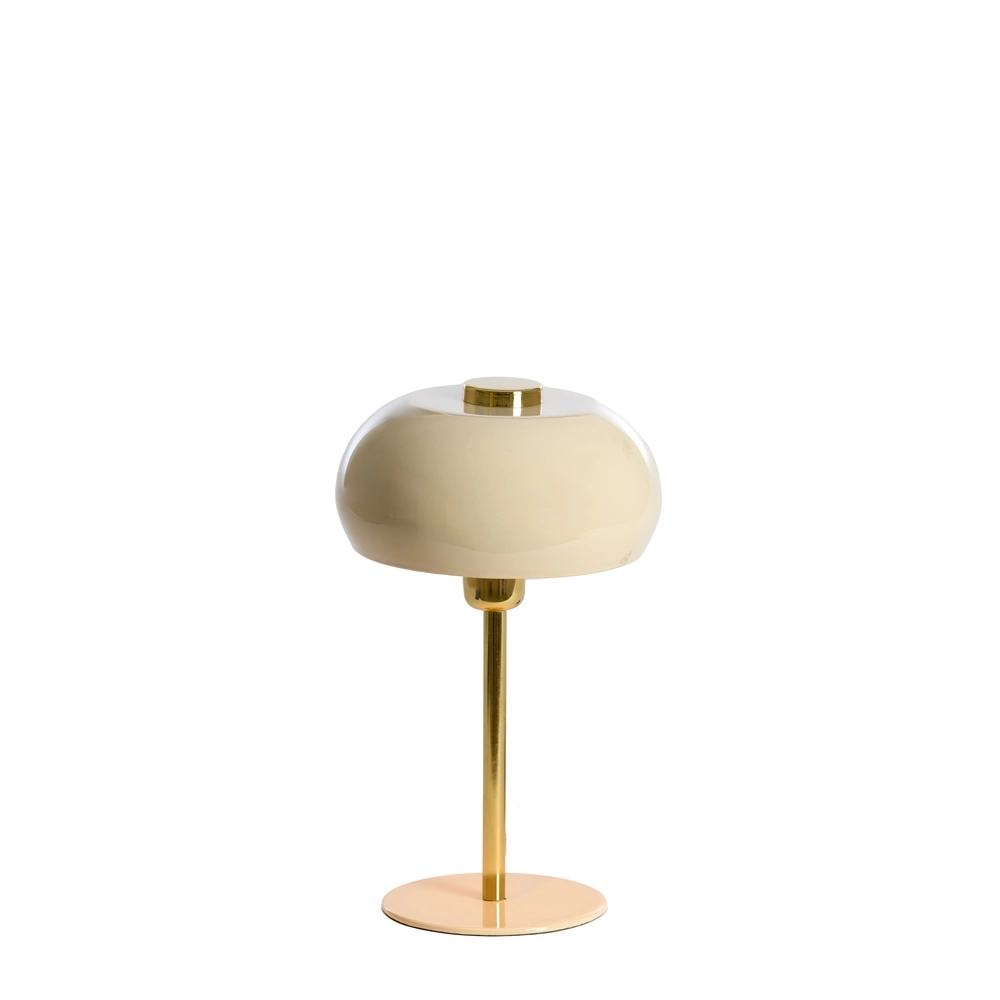 Tischlampe Surin Ø 22cm – glänzend grau mit Gold Light & Living 8717807740924