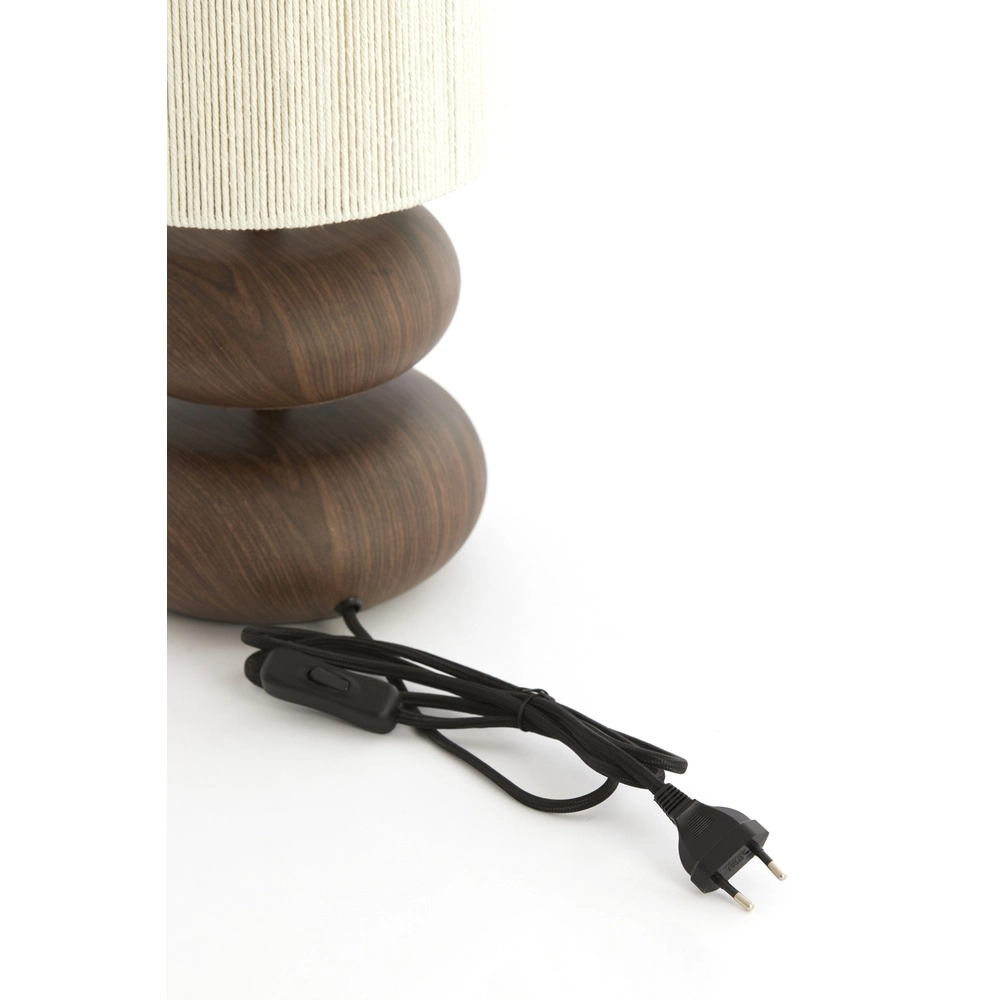 Tischlampe Danialo 50,5 cm – dunkles Holz Light & Living 8717807815202