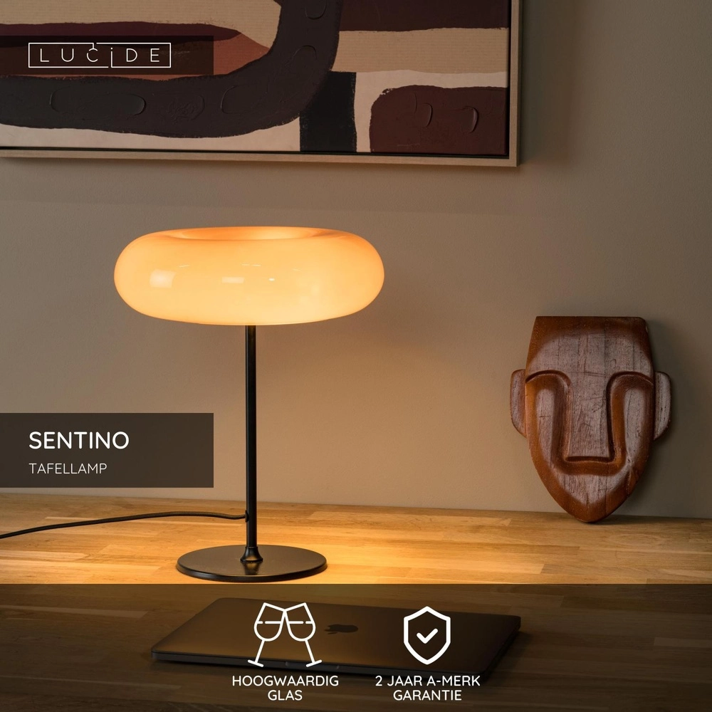 Tischlampe Sentino Ø 30cm orange Lucide 5411212106360