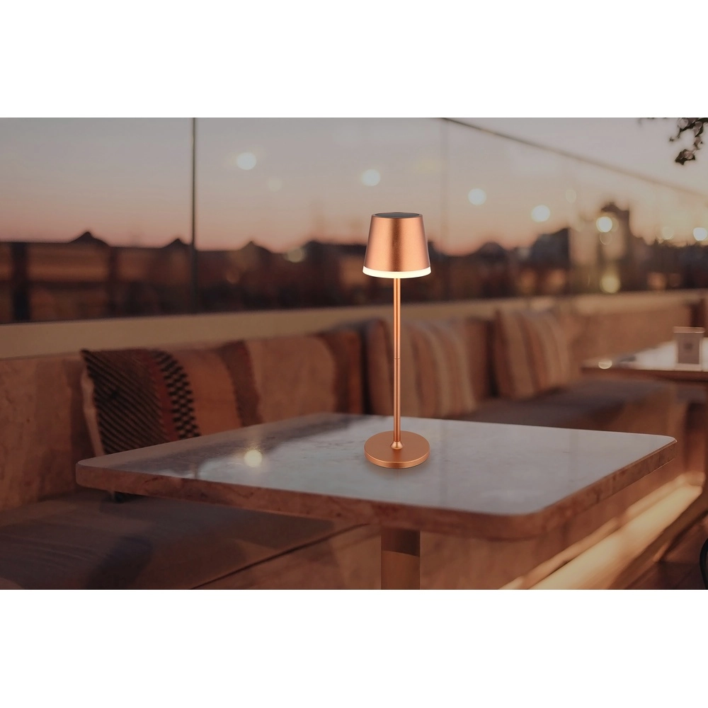 Solartischlampe Vannieso Champagner Globo 9007371487356