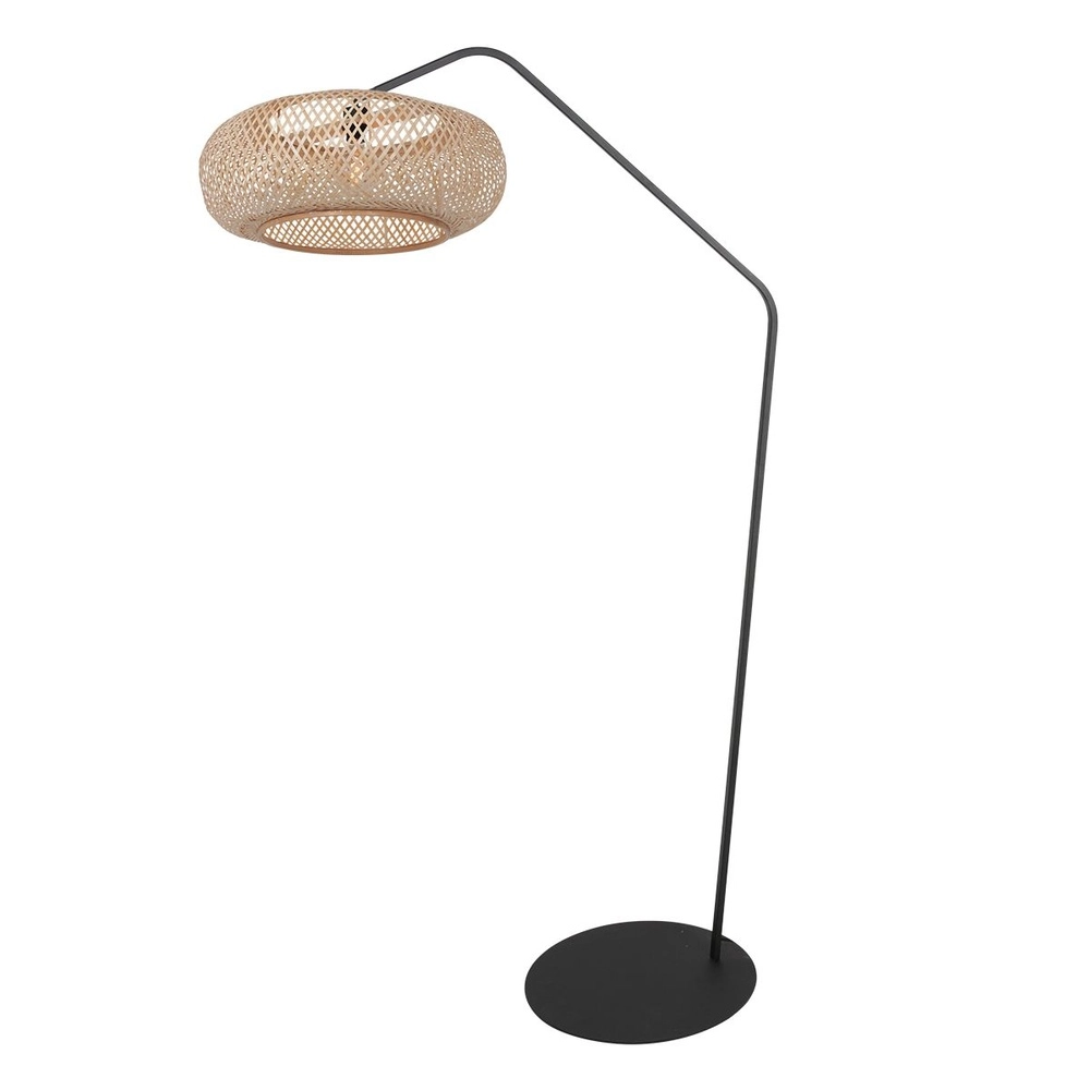 Bogenlampe ZigZag mit Rattanhaube Steinhauer 8712746183030