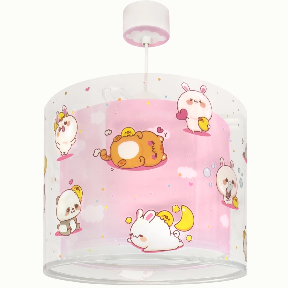 Kinder-Pendelleuchte Kawaii Friends Pinkes Leuchten im Dunkeln
