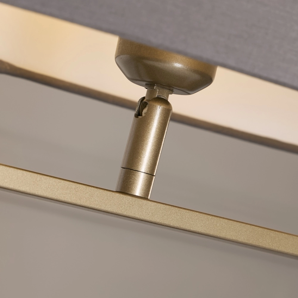 Tischlampe Sleek Bronze mit grauer Kappe Searchlight 5053423305424