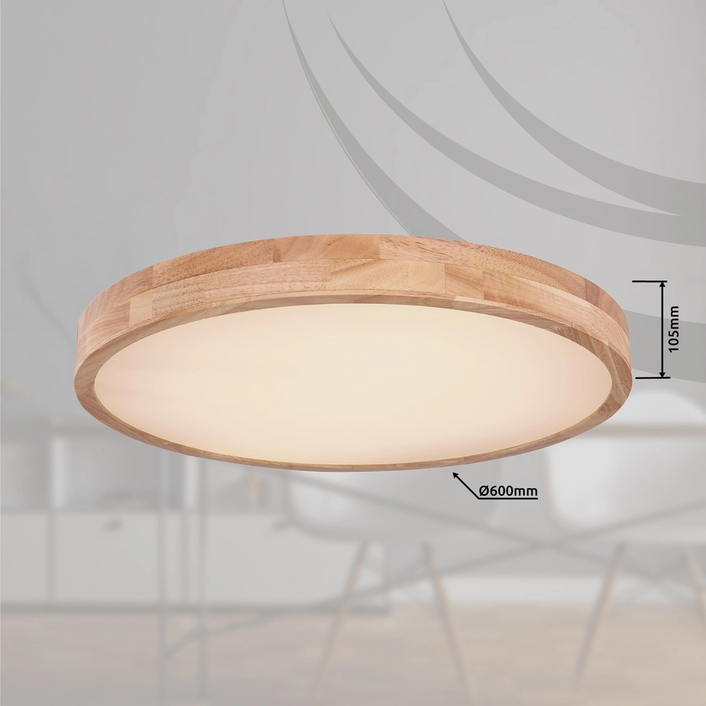 Holzdeckenlampe Rainer Skandinavischer Ø 60 cm Globo 9007371398270