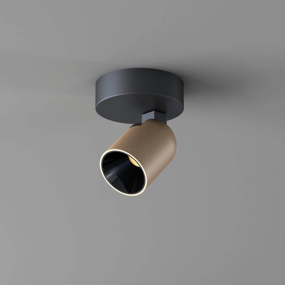 Deckenlampe Houston 1-helles Schwarz mit Champagner Artdelight 8720701102484