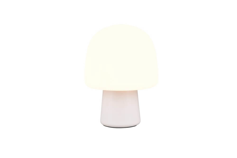 Pilz-Tischlampe Steen weißes Glas Trio 4017807616484