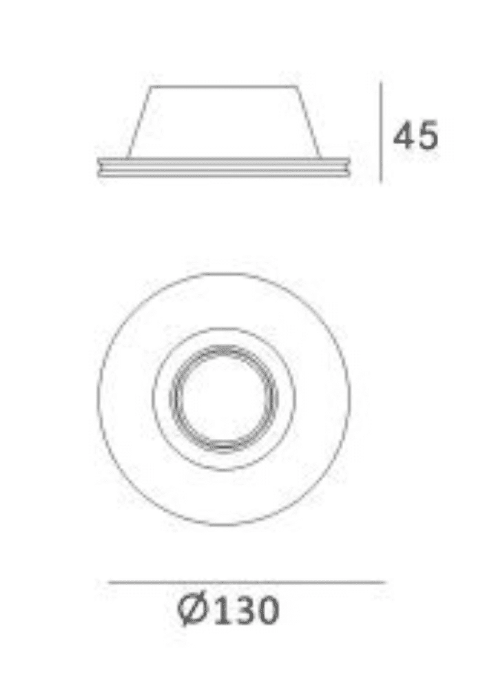 Gips Einbau Spot Vieira Artdelight 8719831730490