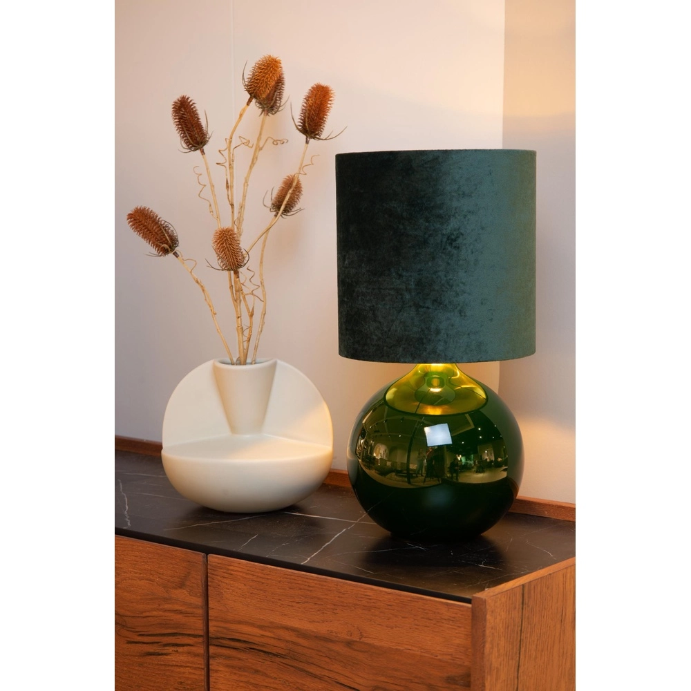 Grüne Tischlampe Esterad Ø 24 cm Lucide 5411212105943