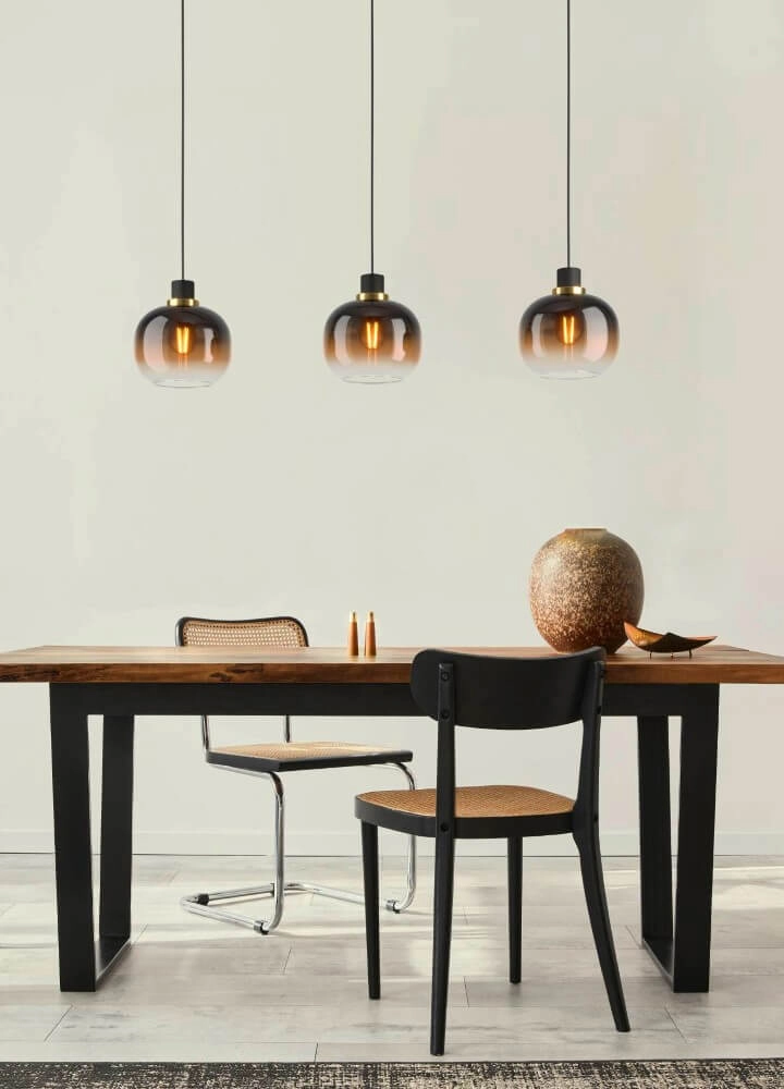 Pendelleuchte für Esstisch Oilella 3x Glas Eglo 9002759996154