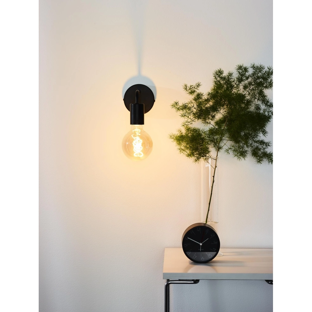 Schwarze Wandlampe Scott Konstruktion Lucide 5411212450654