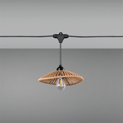 Lichterketten Chain Schwarz mit Braun 600 cm Trio 4017807697612