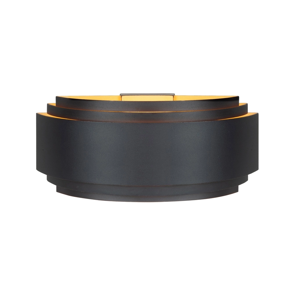 Design-Wandleuchte Sofia schwarz mit gold