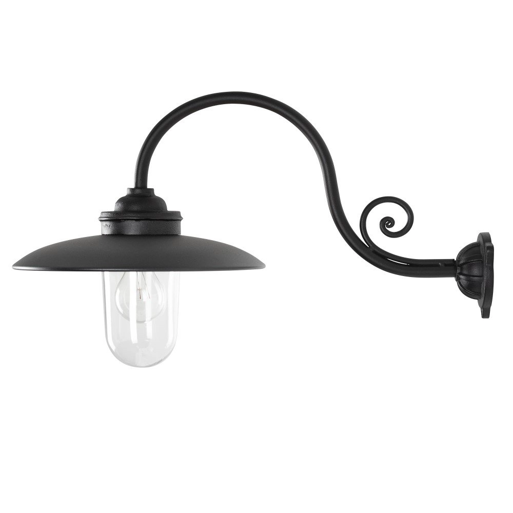Mattschwarze Wandleuchte Rhone KS 8714732759007