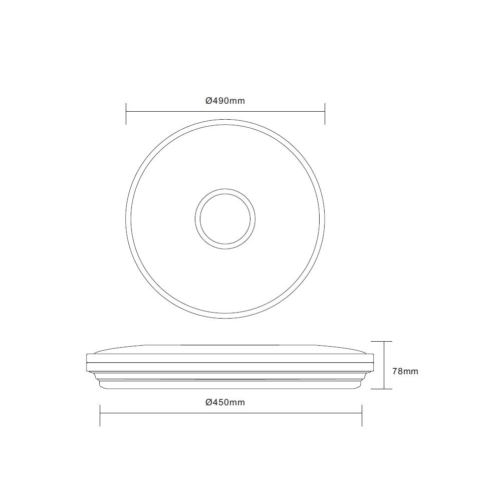Deckenlampe Rena Weiß Globo 9007371379408