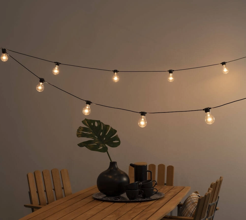 Partylight Lichterkette aus 20 klaren Lampen KonstSmide 7318302379803