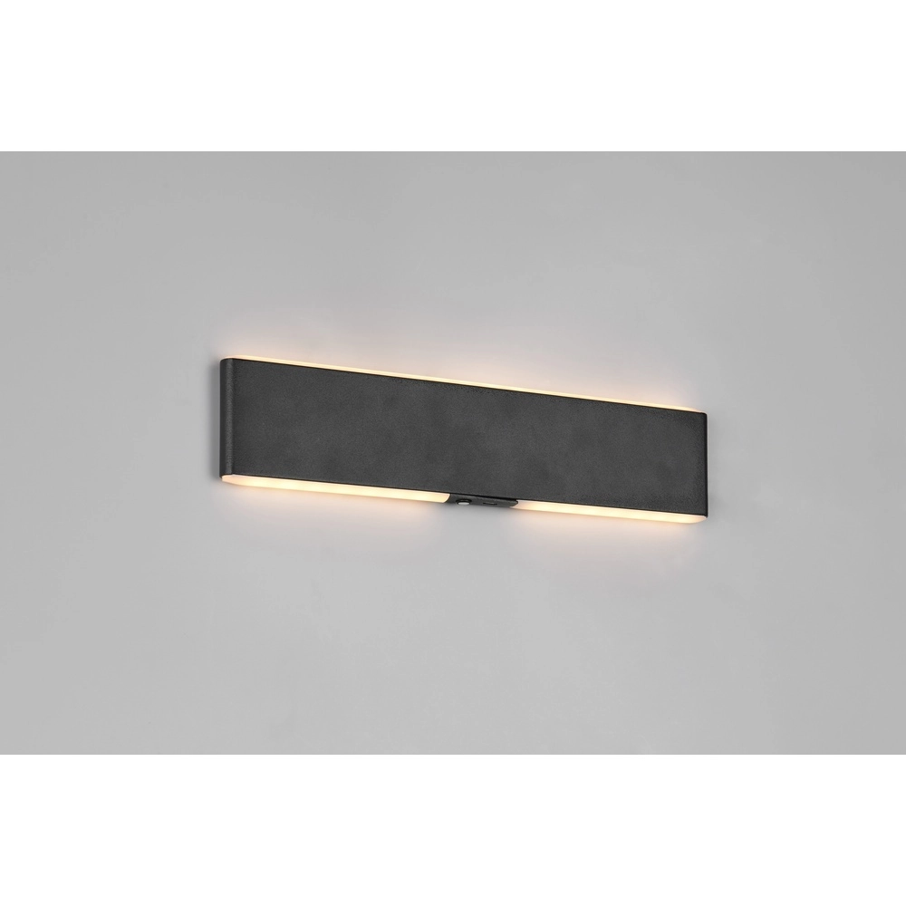 Moderne Wandleuchte Conchita schwarz 32cm Trio 4017807655643