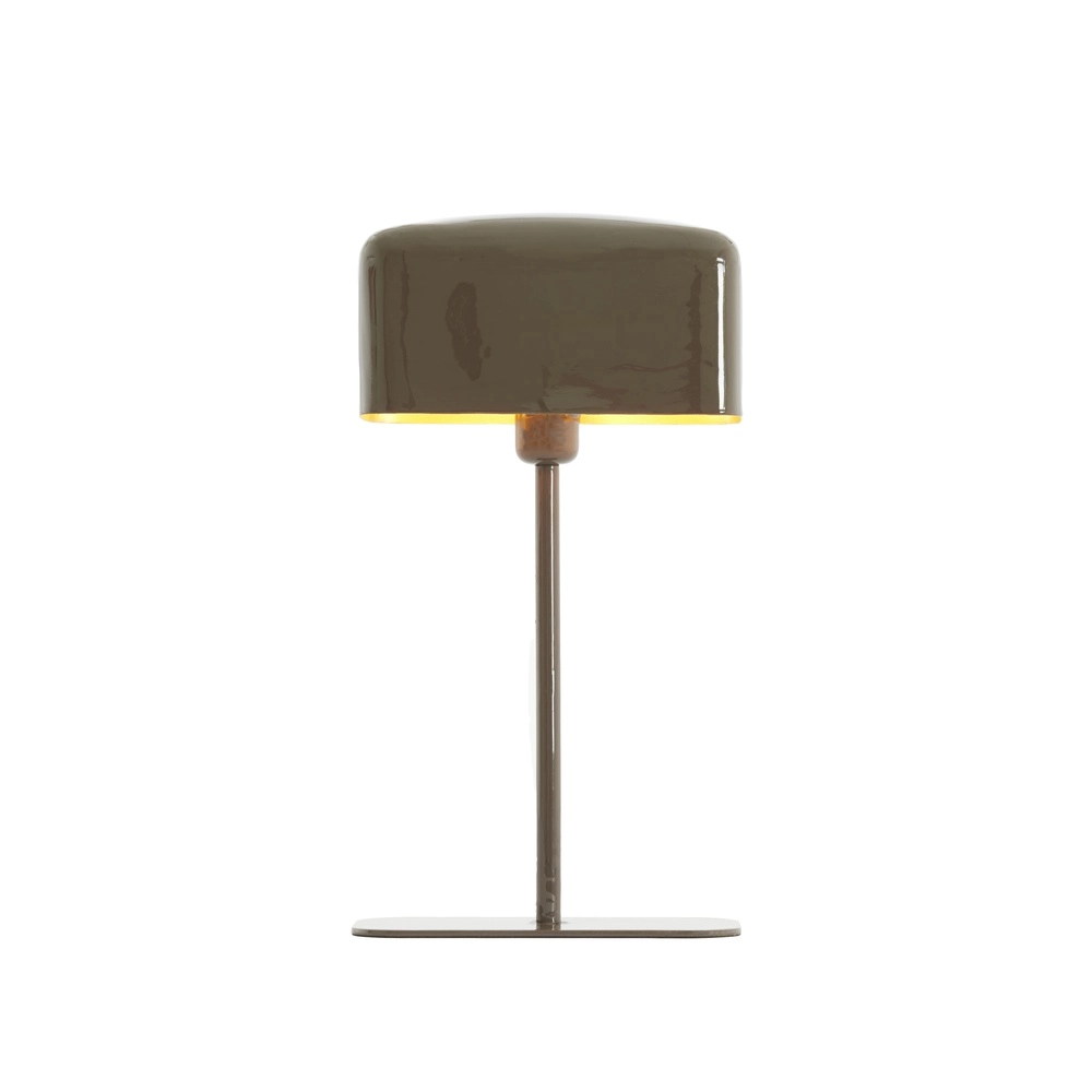 Nachttischlampe Elenie 25x13 cm – glänzend dunkelbraun Light & Living 8717807818876