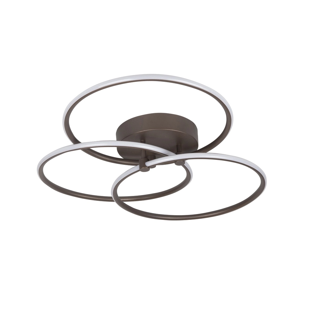 Moderne Deckenlampe Circles Schokoladenbraun