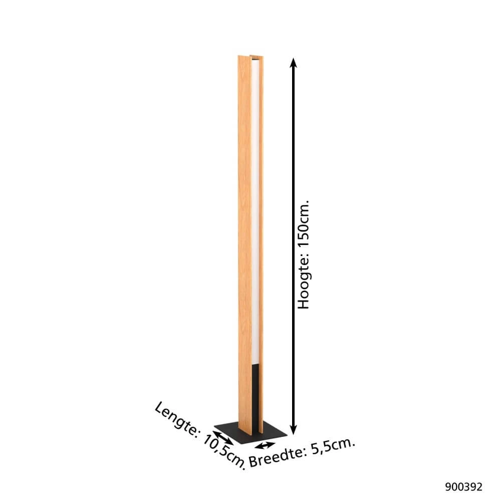 Stehlampe aus Holz Anchorena-Z 150cm Eglo 9008606243709