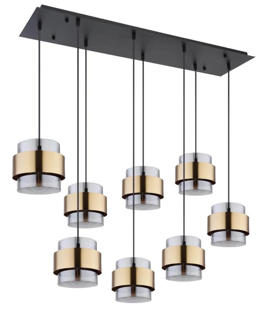 Hängelampe für das Esszimmer Milley 8x E27 Globo 9007371416028