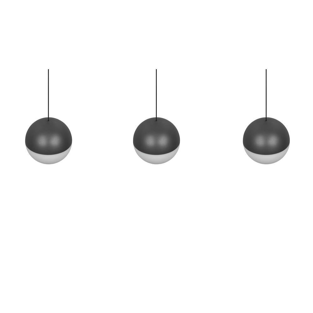 3-Licht Pendellampe Senta Anthrazit Trio 4017807697858