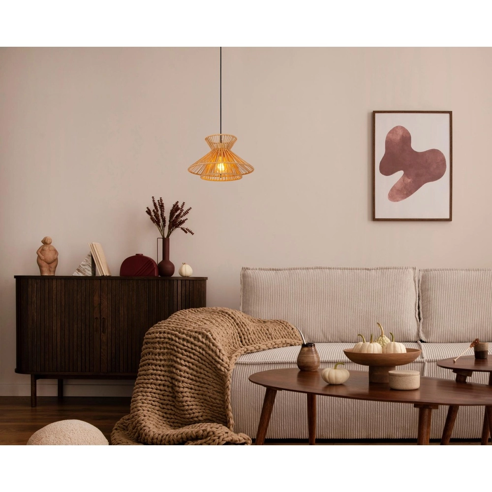 Pendellampe Tasman Rattan Lucide 5411212106001