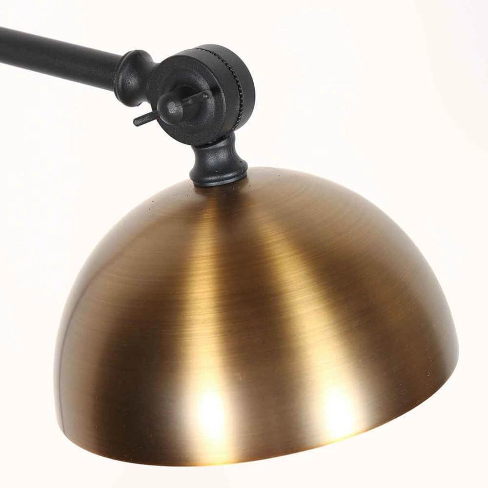 Stehlampe Pintino schwarz mit bronze Steinhauer 8712746176490