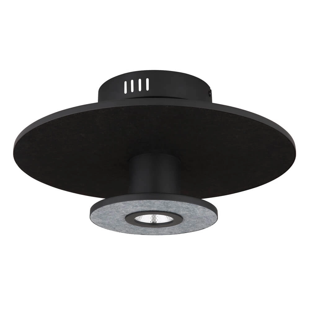 Schwarze Deckenleuchte Carter Ø 38cm mit Filz Globo 9007371471744