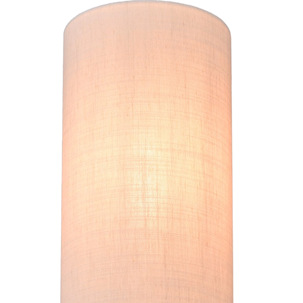Stehlampe Lisbourg Kakao mit cremefarbener Kappe Masterlight
