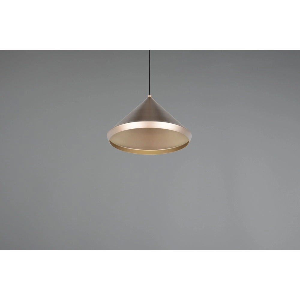 Moderne Pendelleuchte Laguna Ø 18cm kaffeebraun Trio 4017807671070