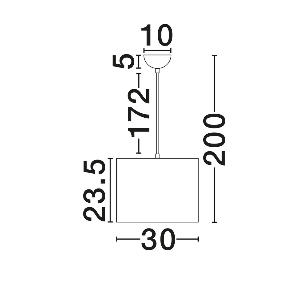 Leinen-Pendellampe Karen Ø 30cm Lyora 5212017493941